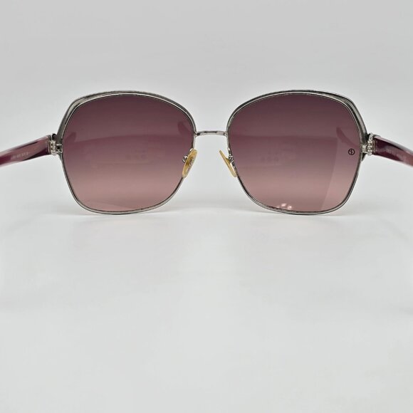 Giorgio Armani GA851/S Burgundy Silver Frame Brown Gradient Butterfly Sunglasses main image 5